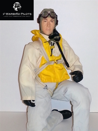 RC Pilot Figure, WWII American Pacific Pilot, 15 Inches Tall