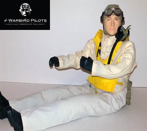 RC Pilot Figure, WWII American Pacific Pilot, 15 Inches Tall